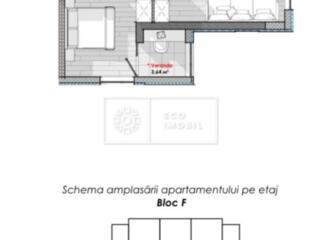 Vă propunem spre vânzare apartament cu două odăi separate în ...