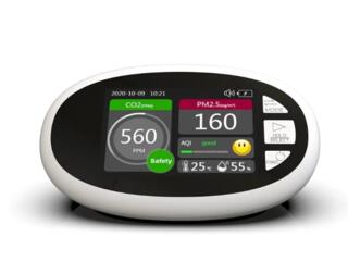 Детектор CO2 + PM2.5 + PM1.0 + PM10 + Температура + Влажность + AQI