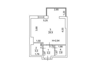 Продам квартиру 34 кв. м., 11/11, новый дом, жк Бисквитный.