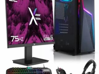 PC AMD Ryzen 5 5600G Volt with AMD VEGA Graphics Desktop Monitor Packa
