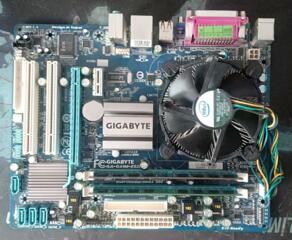 Продам GIGABYTE GA-G41M-ES2L + INTEL COREQUAD Q8200 2,33GHZ + DDR2 4Gb