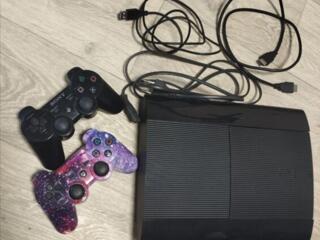 PlayStation 3 super slim CECH-4004C ПРОШИТАЯ + МНОГО ИГР + 2 Геймпада