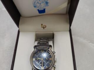 Хронограф, швейцарские мужские часы, фирменная упаковка