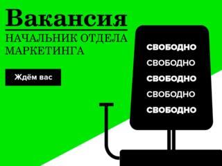 Требуется заместитель начальника отдела маркетинга