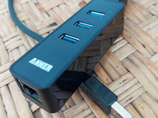 Внешняя сетевая карта, совмещенная с USB 3.0 хабом