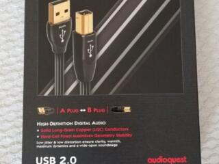 Audioquest Pearl USB A - USB B 0.75 м и Audioquest Tower rca-rca 1 m.