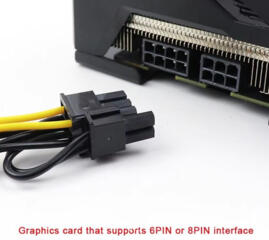 Кабель питания переходник SATA папа-8 Pin (6 + 2) Molex-2= 6 или 8pin