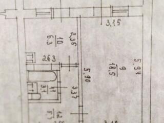 СДАЕТСЯ 1-комнатная квартира, 36 м², Пэмынтены(СТЕЛУЦА), Бельцы