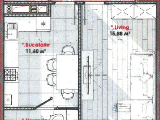 Se vinde apartament cu o suprafață de 42,85 m2, în complexul Solaris, 