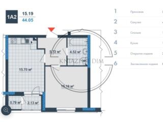 Продаж 1к.кв. в ЖК Причал 8, вул. Канальна 8, 44/15/16 кв.м, 3/25 ...