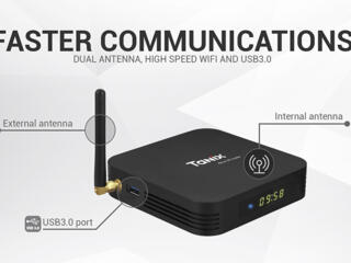 AV1 X4 Amlogic S905X4 TV Box Android 11 4G 32G Dual Wifi BT4