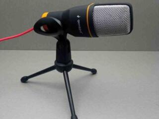 Отличный Микрофон Gembird MIC-D-03 Black с мини штатив - подставкой!