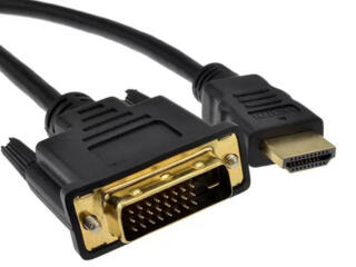 Кабель DVI -HDMI (на 1,2 и 3 метра) -120,140,160 леев