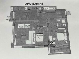 Se vinde apartament de 80,90 m2, strada Ceucari, în zona Posta ...