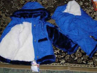 Комплект зимней одежды на новорожденного.