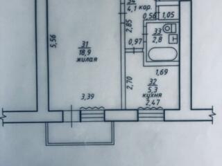 Продам однокомнатную квартиру на Кировском, 32 кв. м. 5/5 эт.