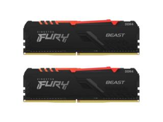 Kingston FURY Beast RGB, DIMM, DDR4, 3600gh 2x8 gb