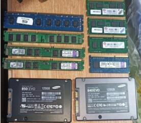 Оперативка для ноута и ПК DDR2 DDR3. есть парные. Срочно