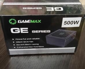 Новый! Запечатанный! Блок питания Gamemax ECO Gamer GE -500 (500WATT).