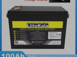 Аккумулятор LIFEPO4 24в 100Ah 2560w