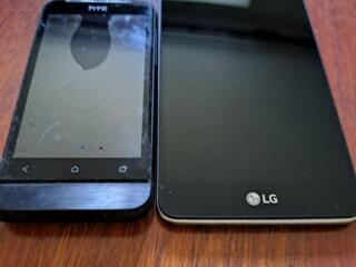 Смартфоны LG G Stylo и HTC ONE V (нерабочие)