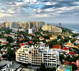 Новая VIP квартира в Аркадии. Большая терраса Клубный дом Прямой вид