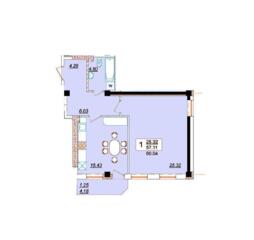 Предлагается к продаже отличная 1-комнатная квартира в новом жилом ...