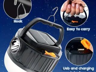 Продаётся светодиодный фонарь с солнечной зарядкой EcoPower, с двумя USB