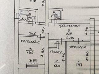 Продается 3КОМ Чешка в Центре р-н 9шк с кухней 13м2
