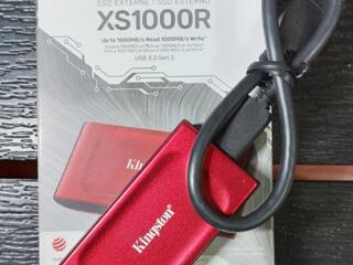 SSD внешний Kingston XS1000 Red 2Tb (новый) Рассрочка АПБ Гарантия