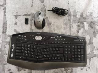 Продам беспроводные блютуз клавиатуру и мышку фирмы GENIUS