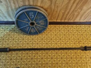 Советский Олимпийский тренировочный гриф +2 блина