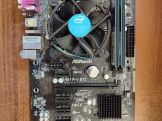 Продам материнскую плату ASRock H81 Pro BTC R2.0 1150 Socket