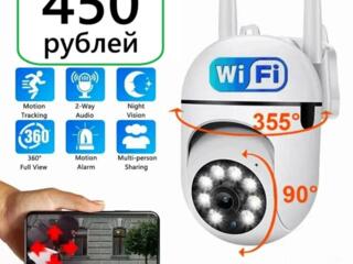 Wifi поворотная камера небольшого размера со всеми функциями. Новая.
