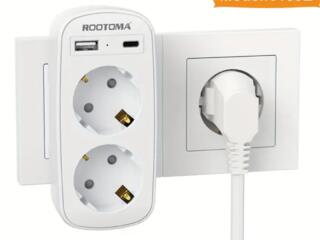 Раздвоитель для розетки, новый, в упаковке.