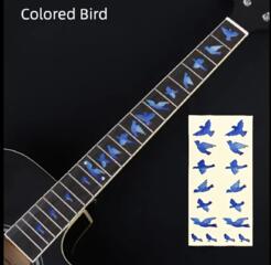 Гитарные струны и наклейки на гриф