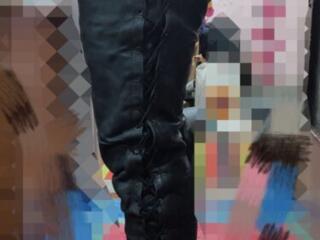 Кожаные мужские штаны размер 56