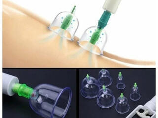 Набор из 12 вакуумных массажных банок с насосом. Новые с магазина.