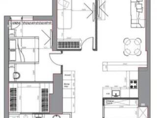 32515. Двухкомнатная квартира в новом доме ЖК ...