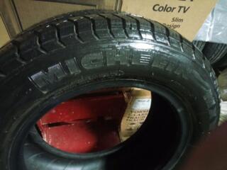 Резина шины авто б/у 195/60 R14 всего 2 шт - МИШЛЕН И ФУЛДА