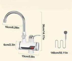 Кран-Водонагреватель проточный, + душ. Новый