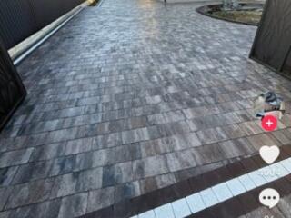 Укладка тротуарной плитки в Приднестровье.