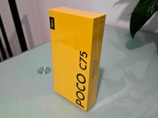 Классный POCO C75 Black 6 GB/128 GB, NFC, 50MP, IDC VoLTE+GSM! Новый!