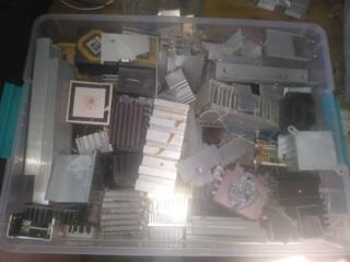 Алюминиевые радиаторы с разбора (в основном, от компьютерных БП