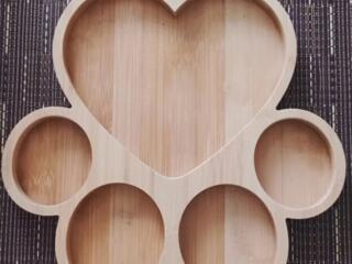 Менажница натуральное дерево