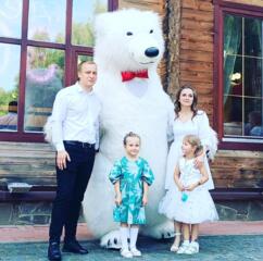 Білий ведмідь у Львові на день народження аніматор для привітання