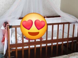 Продам кроватку! ТОРГ, Матрас, бортики и балдахин в подарок!