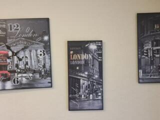 Часы настенные из 3 х секций