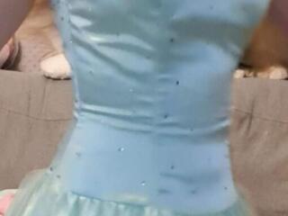 Vind Rochie de bal\ceremonii, p\u virsta13-14ani, mar. -S, H= 160-165cm.