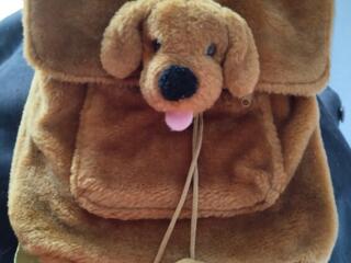 Детский бархатный рюкзак